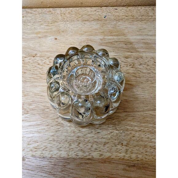 Princess House 2 Way Reversible Lead Crystal Glass Candle Stick Votive Holder - Picture 5 of 6